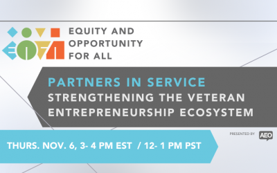 Join us for Partners in Service: Strengthening the Veteran Entrepreneurship Ecosystem